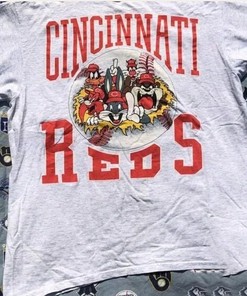 Vintage MLB Cincinnati Reds Looney Tunes Shirt, Cincinnati Reds Shirt, Baseball 2022 Shirt