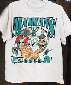 Vintage MLB Florida Marlins Looney Tunes Shirt, Florida Marlins Shirt, World Series Shirt, Unisex Shirt
