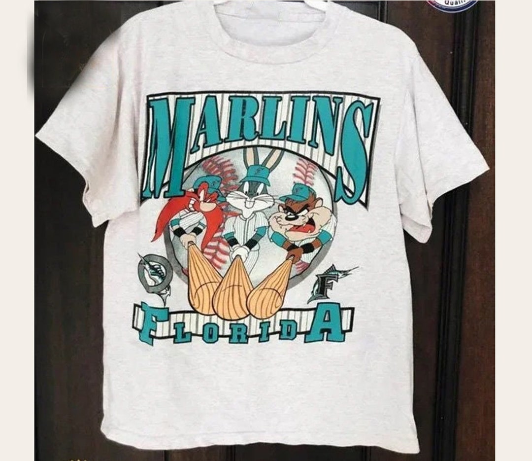 Vintage MLB Florida Marlins Looney Tunes Shirt, Florida Marlins Shirt, World Series Shirt, Unisex Shirt