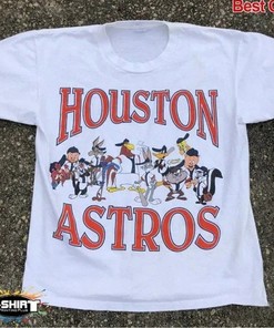 Vintage MLB Houston Astros Looney Tunes Shirt, Houston Astros Shirt, MLB Baseball Shirt Unisex Shirt