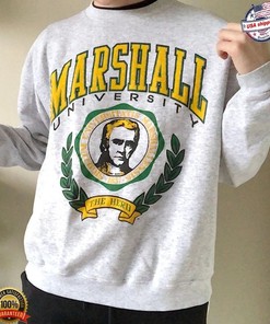 Vintage Marshall University Logo Sweatshirt, Marshall Thundering Herd Shirt, Marshall University Shirt, Unisex Shirt