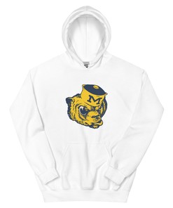 Vintage Michigan Crewneck Unisex Sweatshirt Hoodie Shirt - Wolverine Mascot Art