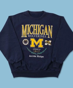 Vintage Michigan Wolverines Sweatshirt, University Michigan Shirt, College Shirt, Unisex Shirt Sweater Hoodie