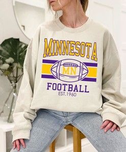 Vintage Minnesota Football Sweatshirt, Retro Minnesota Football Shirt for NFL Fans