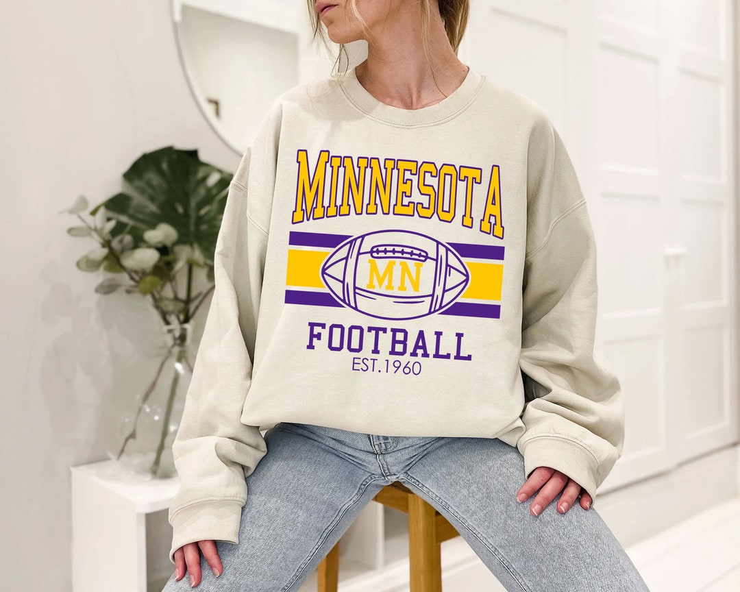 Vintage Minnesota Football Sweatshirt, Retro Minnesota Football Shirt for NFL Fans