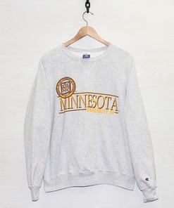 Vintage Minnesota Golden Gophers Champion Sweatshirt Crewneck Ncaa Full Size, Football Lover Gifts