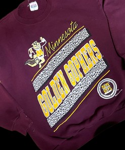 Vintage Minnesota Golden Gophers Crewneck Sweatshirt 1991 Saturday’S Hero, Football Lover Gifts