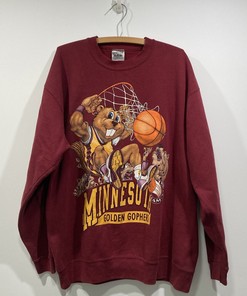 Vintage Minnesota Golden Gophers Crewneck Sweatshirt, Ncaa Minnesota Golden Gophers Clothing, Hoodie For Fans