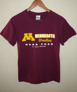 Vintage Minnesota Golden Gophers Wrestling Ncaa Tournament Mens T-Shirt, Football Lover Gifts