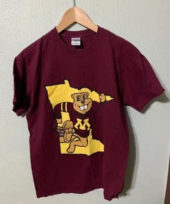 Vintage Minnesota Gopher Goldy T-Shirt, Football Fan Shirt