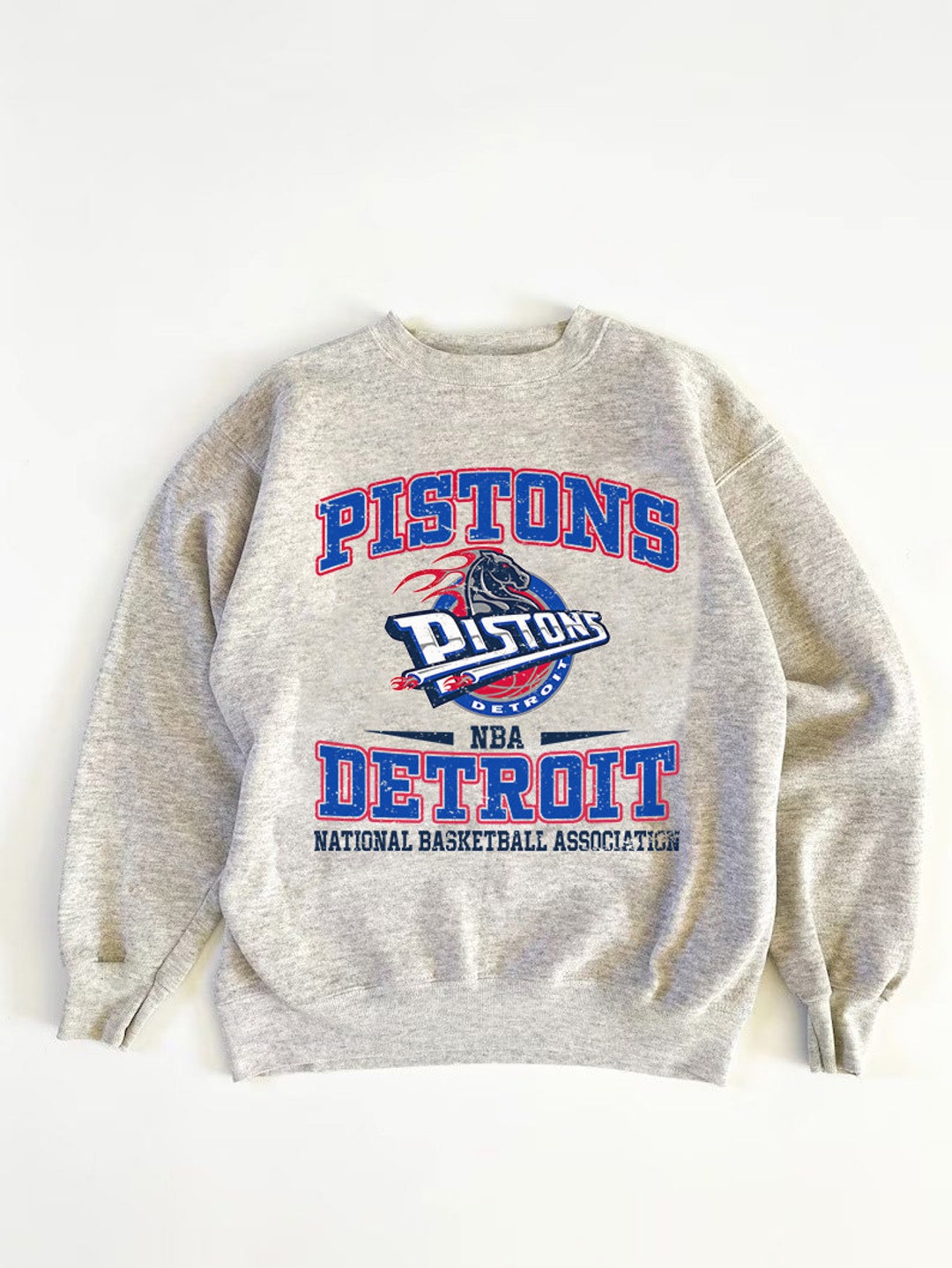 Vintage NBA Detroit Pistons Logo Sweatshirt, National Basketball Association, Basketball Shirt, Unisex Shirt Sweater Hoodie