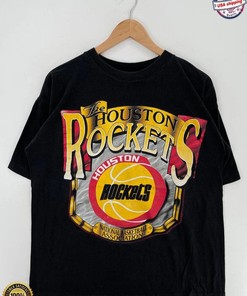 Vintage NBA Houston Rockets Big Logo T-Shirt, Houston Rockets Shirt, Basketball Shirt, Unisex Shirt Sweatshirt