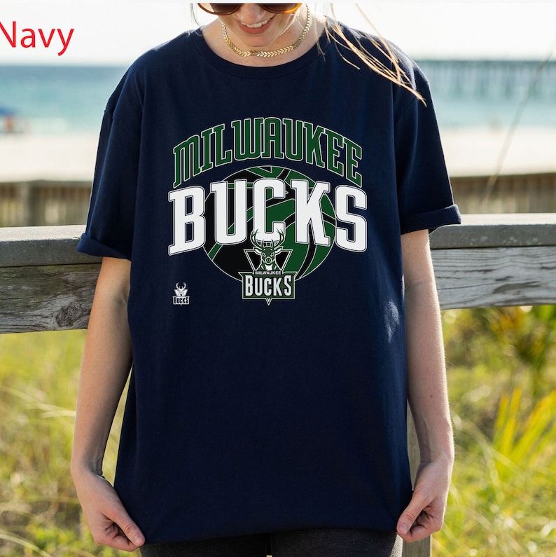 Vintage NBA Milwaukee Bucks Logo Sweatshirt, NBA Basketball Shirt, 2022–23 Basketball Unisex T-shirt Sweater Hoodie Gifts for NBA Fans - Image 3