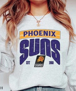 Vintage NBA Phoenix Suns EST 1968 Logo Sweatshirt, NBA Basketball Shirt, 2022–23 Basketball, Unisex Shirt Sweater Hoodie