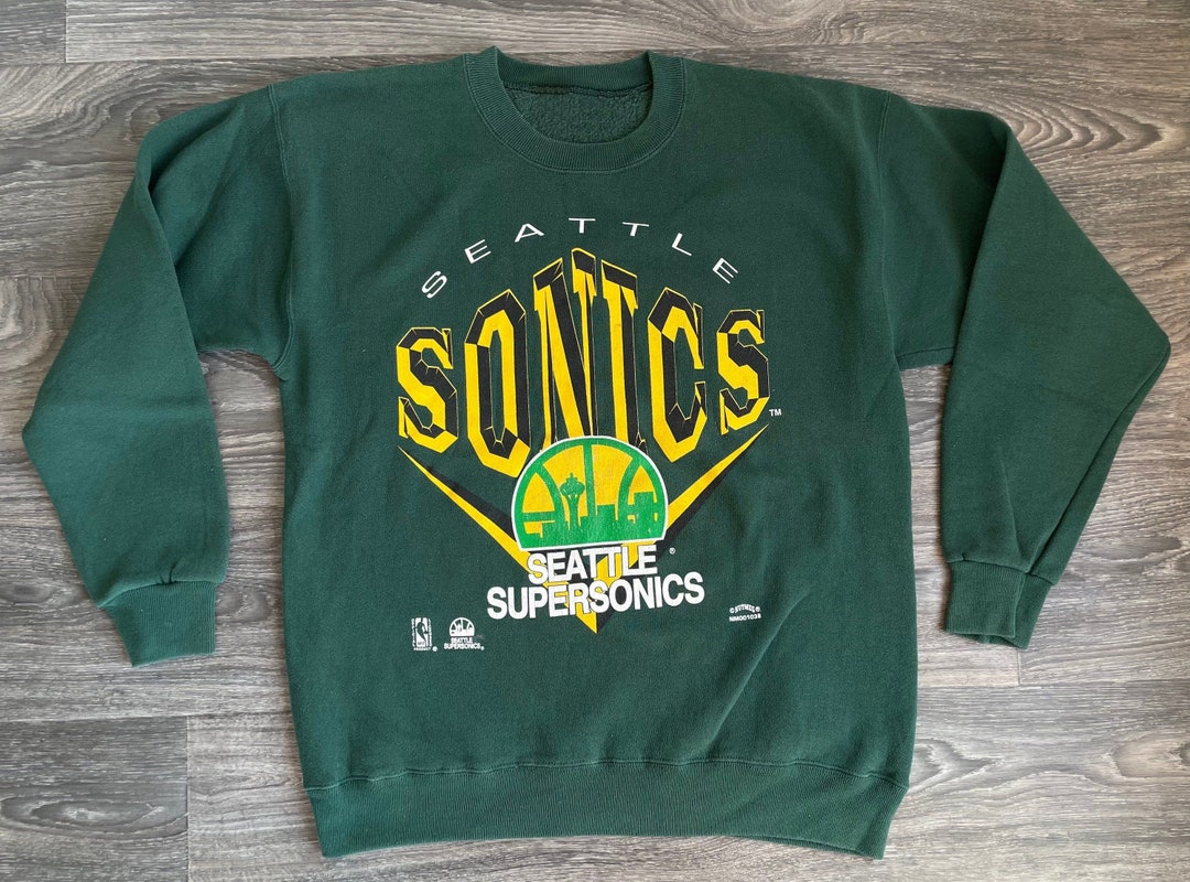 Vintage NBA Seattle Supersonics Logo Sweatshirt, NBA Basketball Shirt, Seattle Supersonics, Unisex Shirt Sweater Hoodie