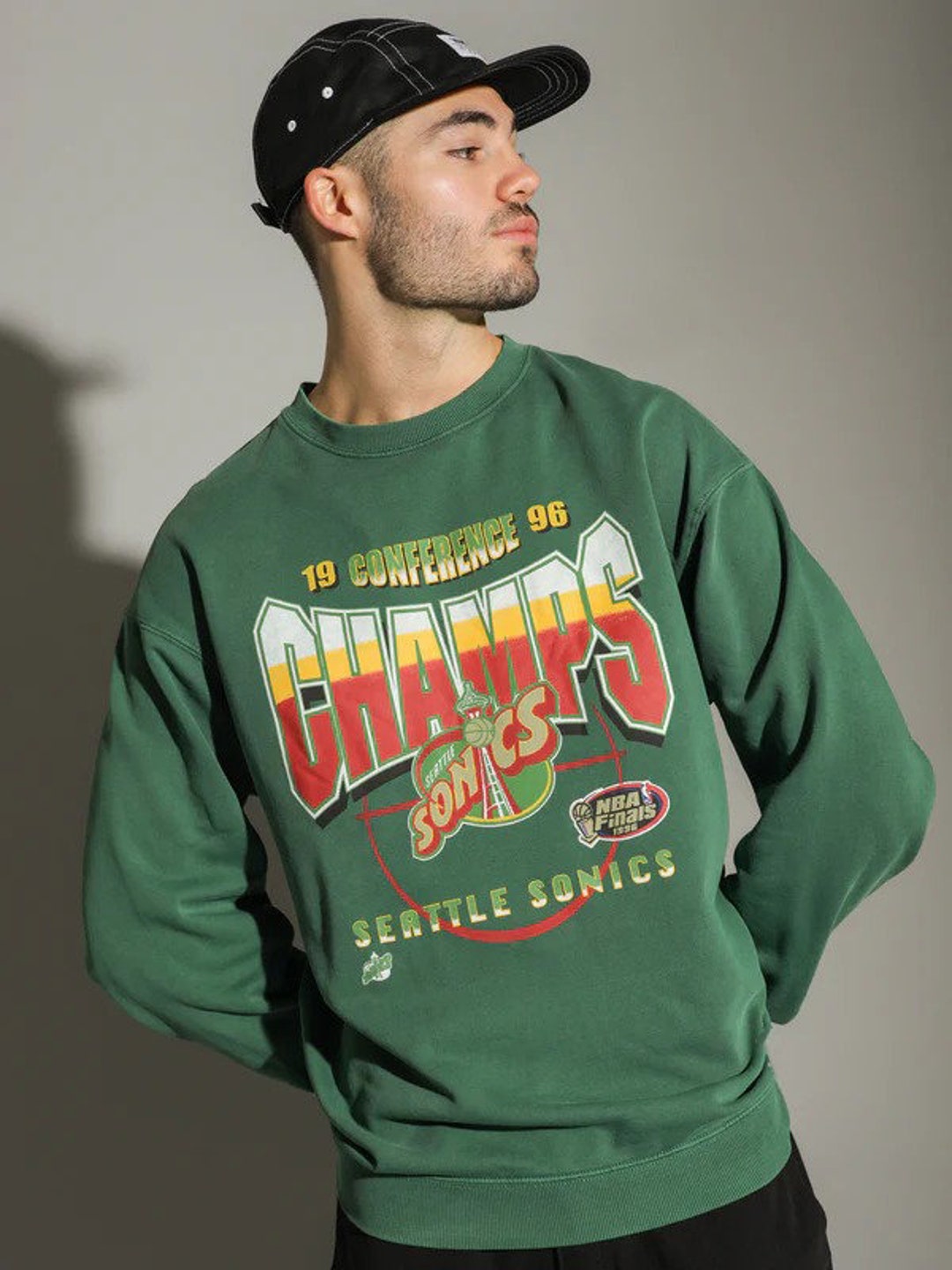 Vintage NBA Seattle Supersonics Logo Sweatshirt, NBA Basketball Shirt, Seattle Supersonics, Unisex Shirt Sweater Hoodie Gifts for Fans