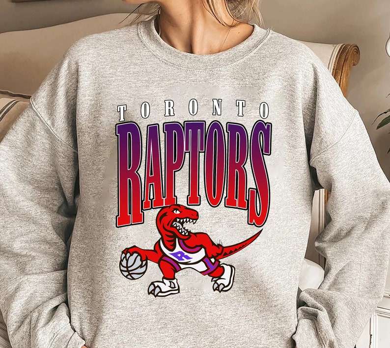 Vintage NBA Toronto Raptors Logo Sweatshirt, NBA Shirt, Toronto Basketball, NBA 2022-2023, Unisex Shirt Sweater Hoodie - Image 3