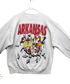 Vintage NCAA Arkansas Razorbacks Looney Tunes Sweatshirt, University of Arkansas, Unisex Shirt