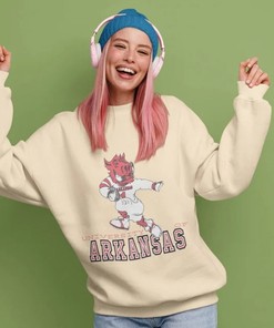 Vintage NCAA Arkansas Razorbacks Mascot Logo Shirt, Arkansas Razorbacks Shirt, University of Arkansas, Unisex Shirt