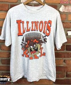 Vintage NCAA Illinois Fighting Illini Looney Tunes Shirt, Illinois Fighting Illini Shirt, Unisex Shirt