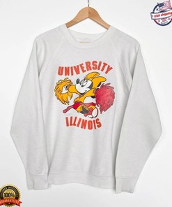 Vintage NCAA Illinois Fighting Illini Mickey Sweatshirt, Illinois Fighting Illini Shirt, Unisex Shirt