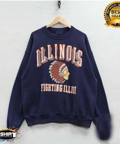 Vintage NCAA Illinois Fighting Illini Sweatshirt, NCAA Illinois Fighting Illini Shirt, Unisex Shirt