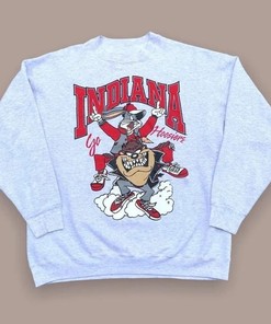 Vintage NCAA Indiana Hoosiers Looney Tunes Sweatshirt,  Indiana University Bloomington, Unisex Shirt