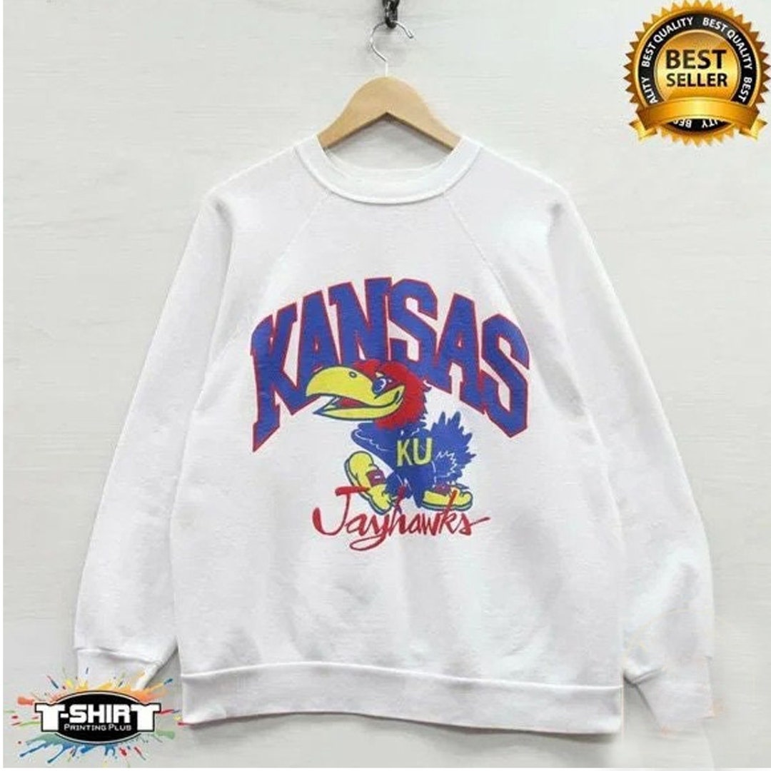 Vintage NCAA Kansas Jayhawks Sweatshirt, Kansas Jayhawks Shirt, Unisex Tshirt Sweater