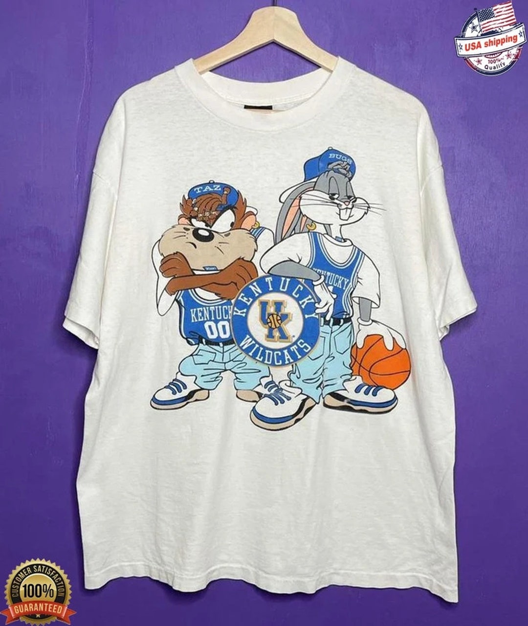 Vintage NCAA Kentucky Wildcats Looney Tunes T-Shirt, Kentucky Wildcats Shirt, University of Kentucky, Unisex Shirt