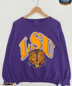Vintage NCAA LSU Tigers Big Logo Sweatshirt, LSU Tigers Shirt, Lsu Fighting Tigers, Louisiana State University
