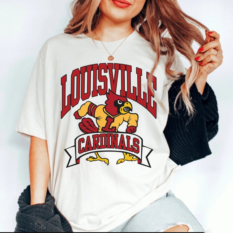Vintage NCAA Louisville Cardinals Logo Sweatshirt, Athletic Department, University of Louisville Shirt, Unisex Shirt Sweater Hoodie - Image 4