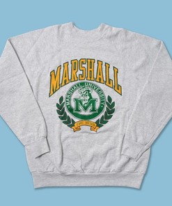 Vintage NCAA Marshall University The Herd Logo Sweatshirt, Marshall Thundering Herd Shirt, Unisex Shirt