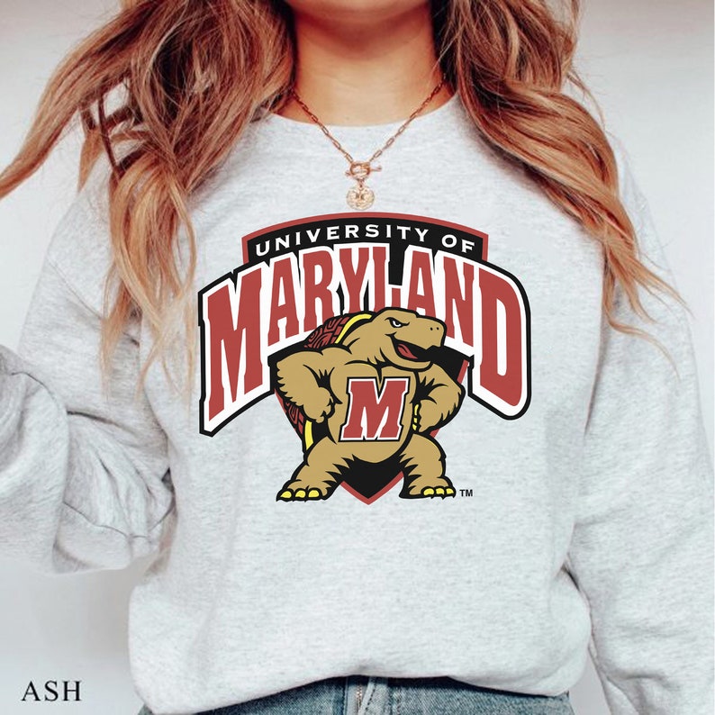 Vintage NCAA Maryland Terrapins Logo Sweatshirt, University of Maryland Shirt, College, Unisex Shirt Sweater Hoodie - Image 2