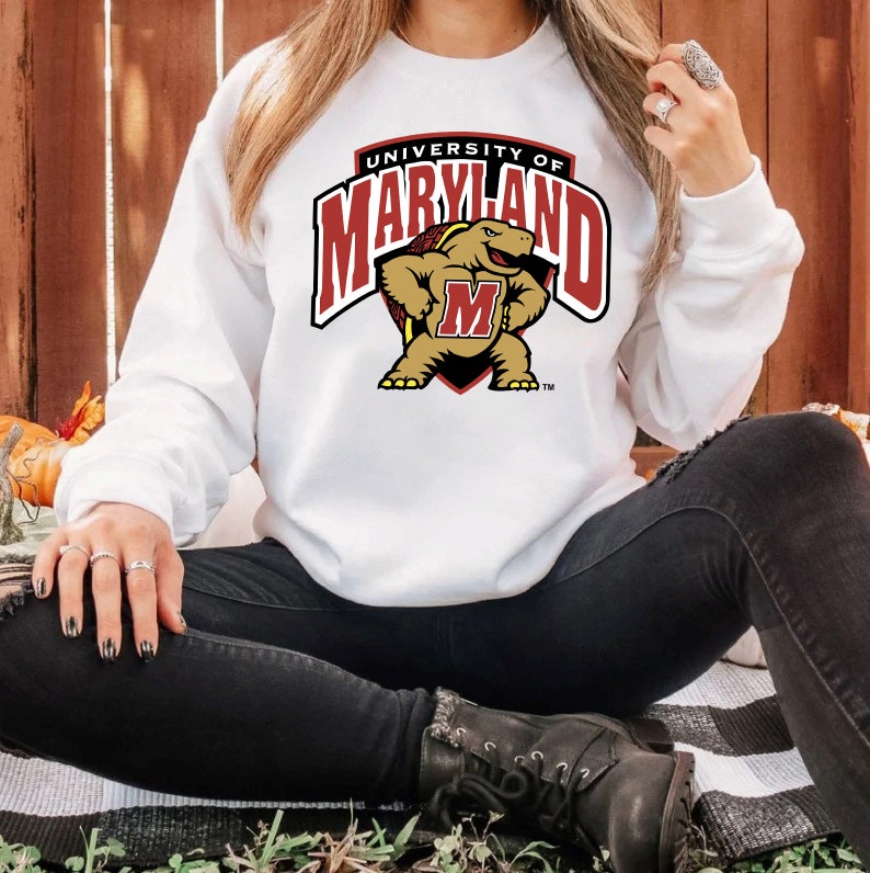 Vintage NCAA Maryland Terrapins Logo Sweatshirt, University of Maryland Shirt, College, Unisex Shirt Sweater Hoodie - Image 3
