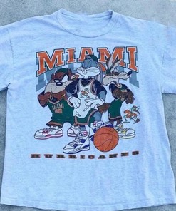 Vintage NCAA Miami Hurricanes Looney Tunes T-Shirt, Miami Hurricanes Shirt, University of Miami