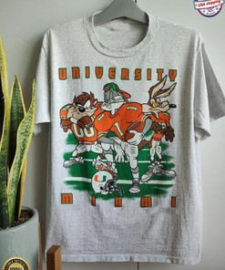 Vintage NCAA Miami Hurricanes Looney Tunes T-Shirt, Miami Hurricanes Sweatshirt, University of Miami Hoodie
