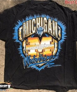 Vintage NCAA Michigan Wolverines Tshirt, Michigan Wolverines Shirt, Football- Basketball Shirt, 90s Vintage Shirt