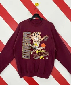 Vintage NCAA Minnesota Golden Gophers Mascot Sweatshirt, University Of Minnesota Shirt, Basketball Football, Unisex Shirt Sweater Hoodie