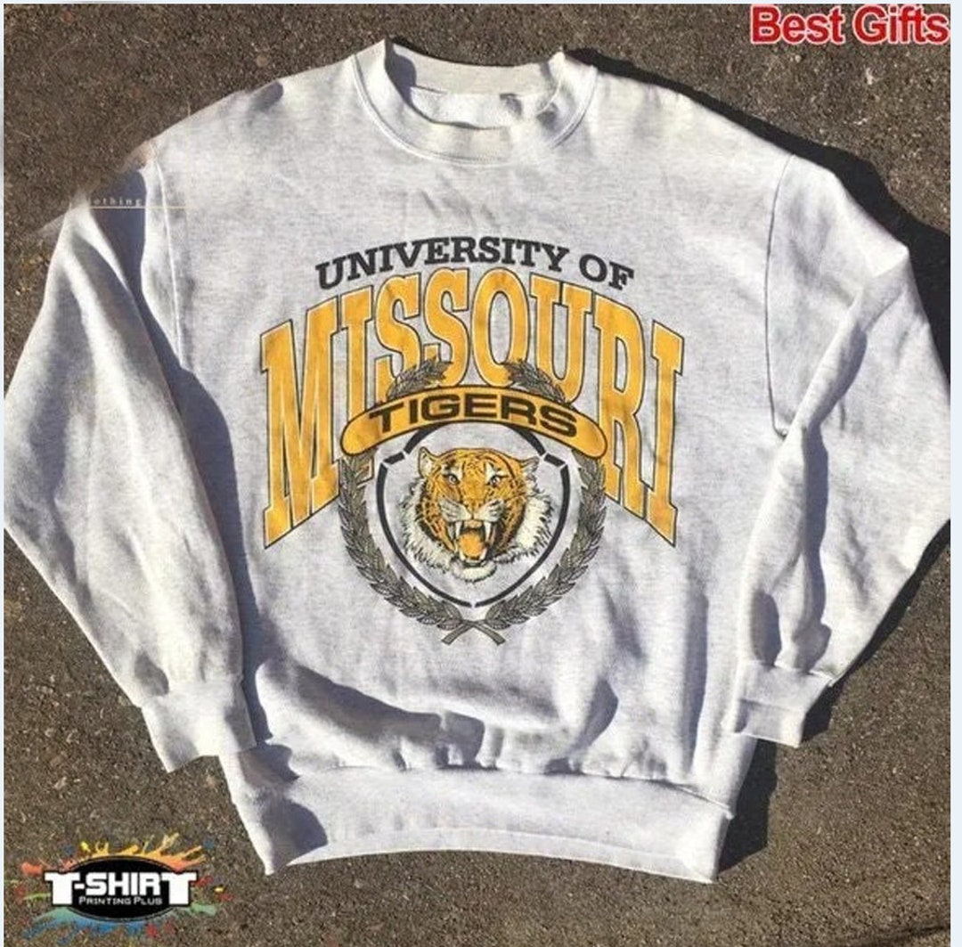 Vintage NCAA Missouri Tigers Logo Sweatshirt, University of Missouri Shirt, NCAA Shirt,Football- Basketball Tee
