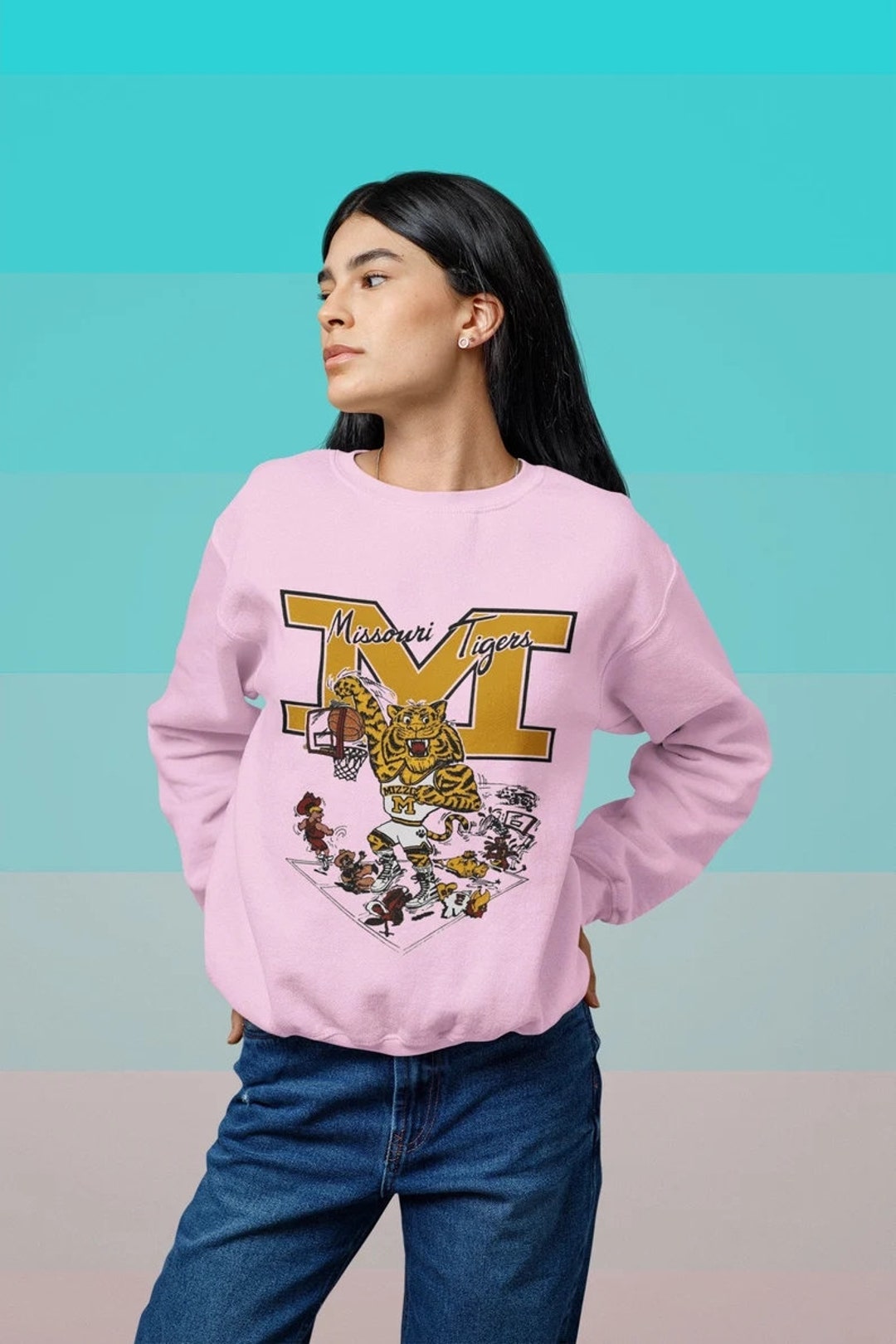 Vintage NCAA Missouri Tigers Mascot Logo Shirt, Missouri Tigers Shirt, University of Missouri Shirt, Unisex Shirt