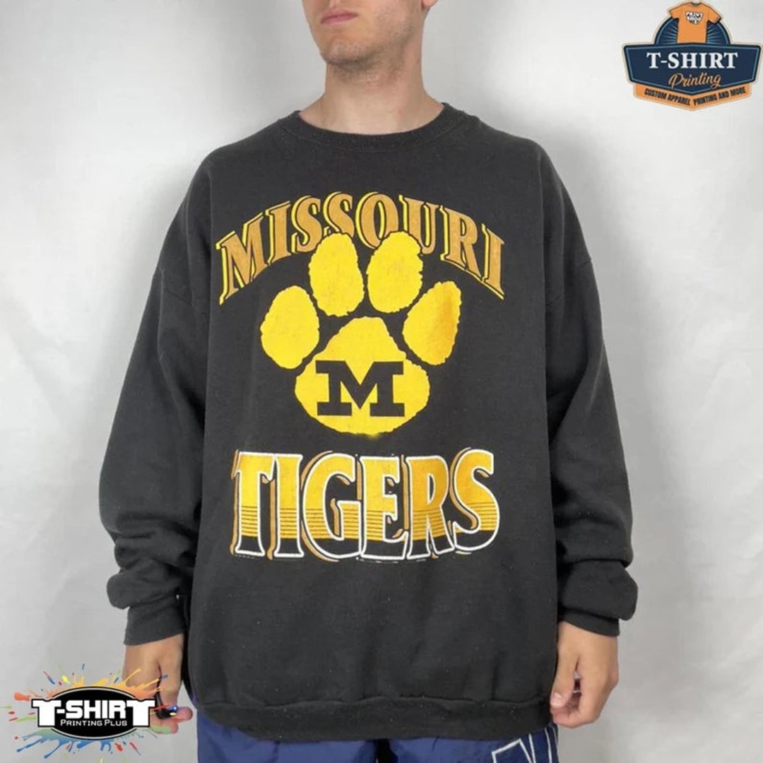 Vintage NCAA Missouri Tigers Paw Logo Sweatshirt, Missouri Tigers Shirt, University of Missouri Shirt, Unisex Shirt