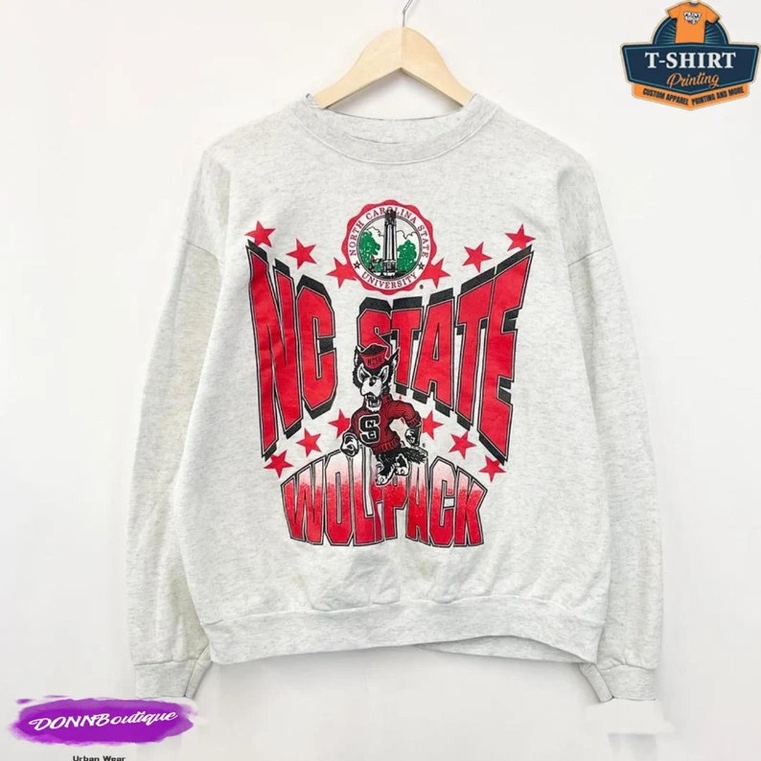 Vintage NCAA NC State Wolfpack Logo Sweatshirt, NC State Wolfpack Shirt, North Carolina State University, Unisex Shirt