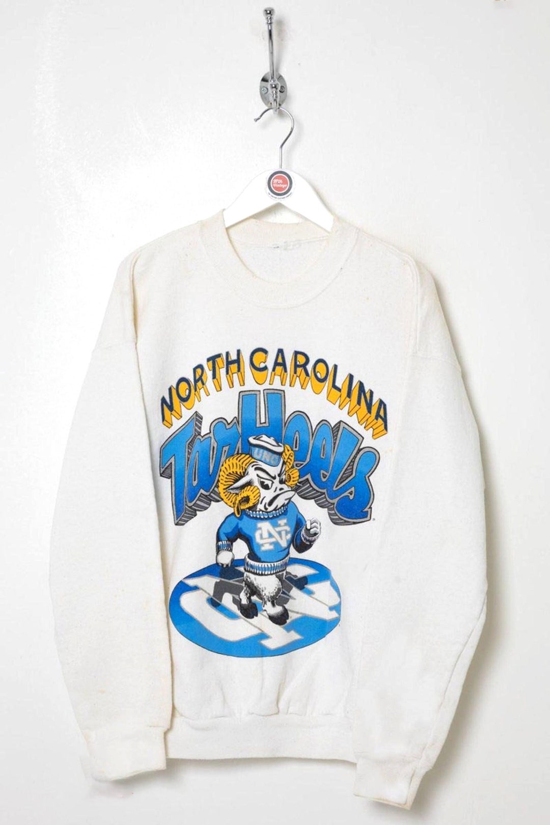 Vintage NCAA North Carolina Tar Heels Logo Mascot Sweatshirt, University of North Carolina Shirt, College, Unisex Shirt Sweater Hoodie