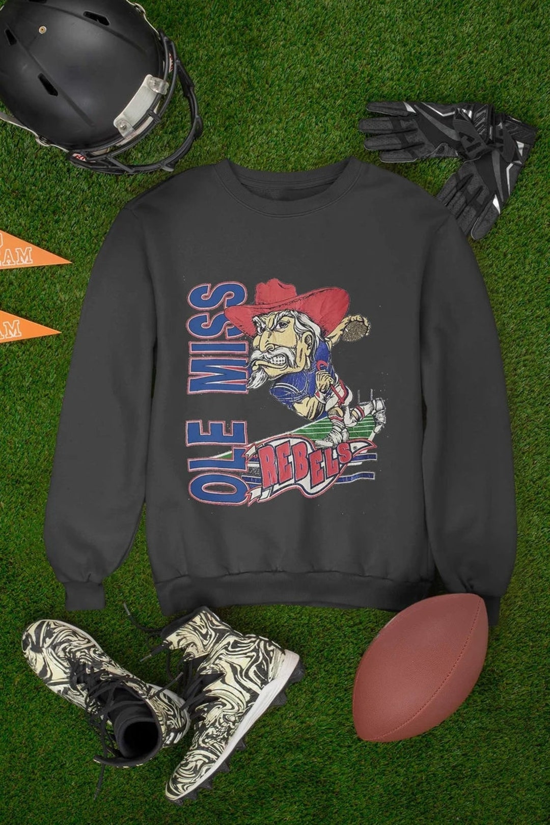 Vintage NCAA Ole Miss Rebels Football Shirt, Ole Miss Rebels Shirt, University of Mississippi, Unisex Shirt Sweatshirt