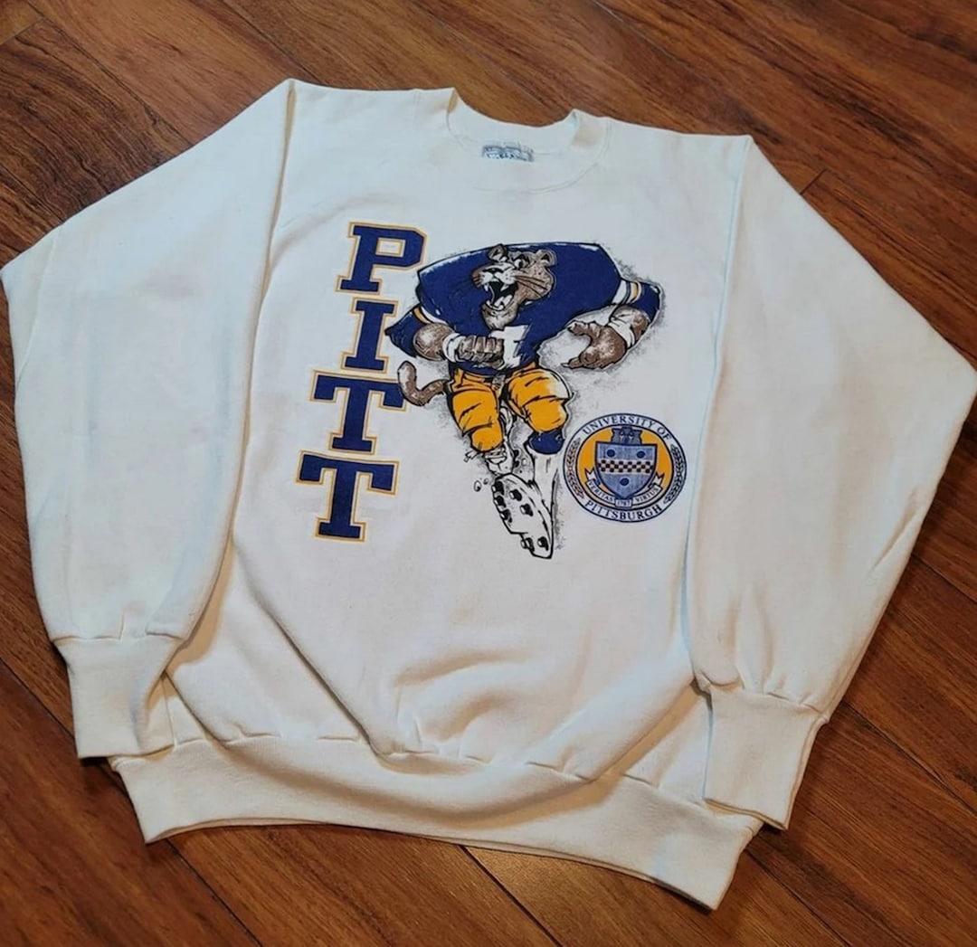 Vintage NCAA Pittsburgh Panthers Football Sweatshirt, University of Pittsburgh Shirt, Pitt Panthers Shirt For Men