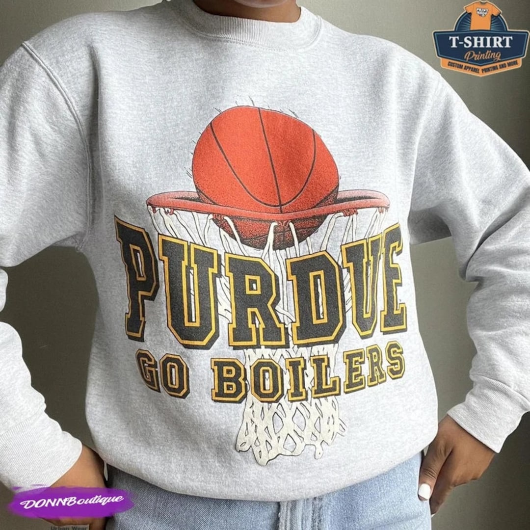 Vintage NCAA Purdue Boilermakers Basketball Sweatshirt, Purdue Boilermakers Shirt, Purdue University, Unisex Shirt