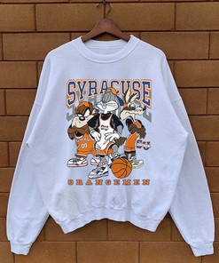 Vintage NCAA Syracuse Orange Looney Tunes Sweatshirt, Syracuse University Shirt, College Basketball, Unisex Shirt Sweater Hoodie