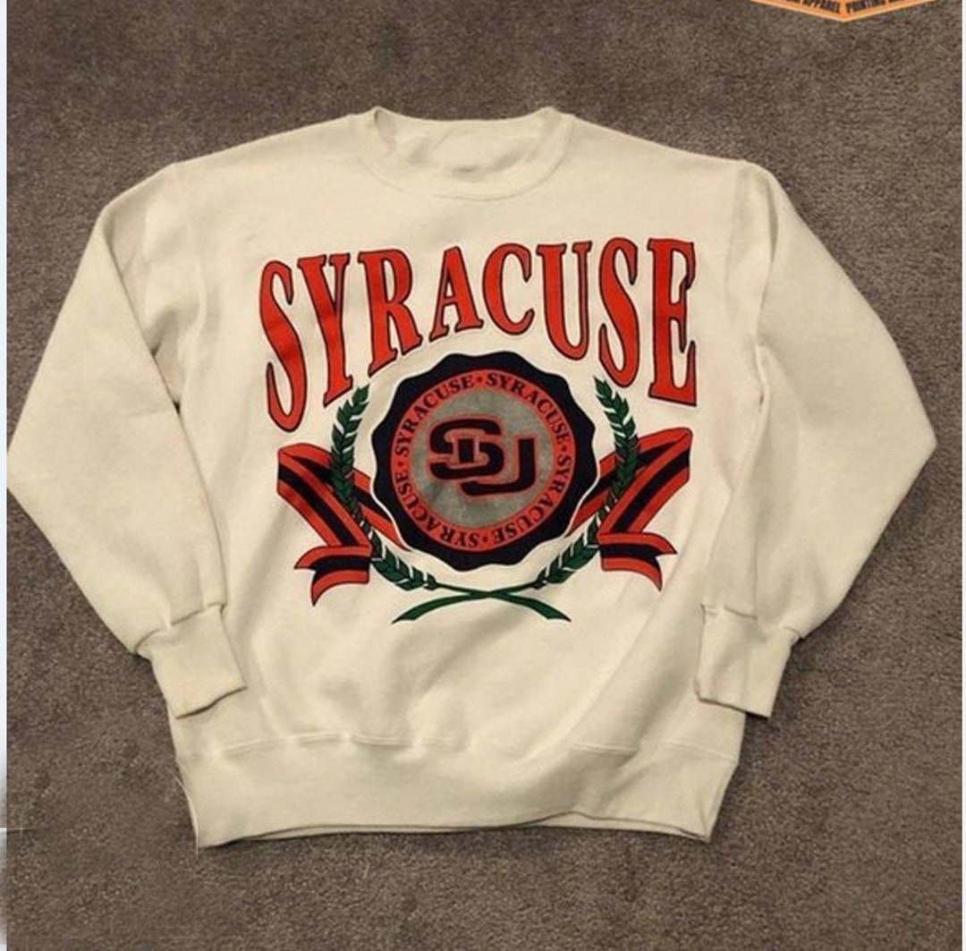 Vintage NCAA Syracuse University Logo Sweatshirt, NCAA Syracuse Orange Shirt, NCAA Shirt, Football- Basketball