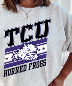 Vintage NCAA TCU Horned Frogs Logo Sweatshirt, TCU Shirt, Football, College Shirt,, Unisex Shirt Sweater Hoodie