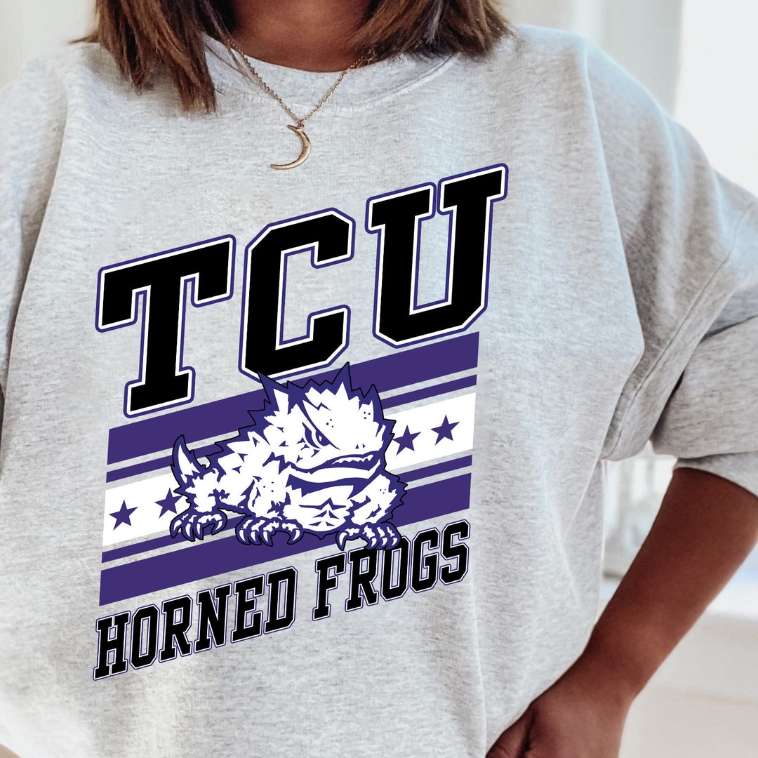 Vintage NCAA TCU Horned Frogs Logo Sweatshirt, TCU Shirt, Football, College Shirt,, Unisex Shirt Sweater Hoodie
